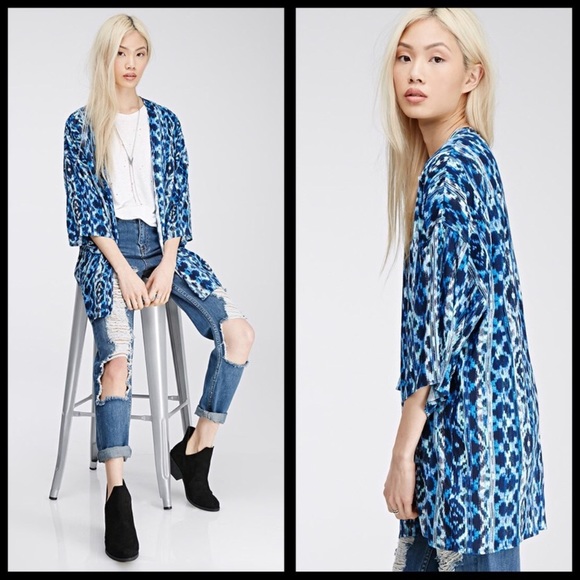 Forever 21 Tops - Ikat print kimono
